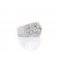 Inel Art Deco din platină cu diamante naturale 3.3 CT | diamant central 1 CT | cca. 1920 -1930