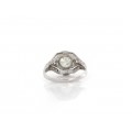 Inel Art Deco din platină cu diamante naturale 0.82CT | diamant central 0.75CT | Statele Unite cca. 1920