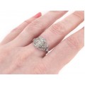 Inel Art Deco din platină cu diamante naturale 0.82CT | diamant central 0.75CT | Statele Unite cca. 1920