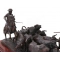 Impresionantă sculptură andaluză în bronz | Crescătorii de tauri |  Eduardo Soriano Menendez - Spania