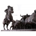 Impresionantă sculptură andaluză în bronz | Crescătorii de tauri |  Eduardo Soriano Menendez - Spania