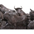 Impresionantă sculptură andaluză în bronz | Crescătorii de tauri |  Eduardo Soriano Menendez - Spania