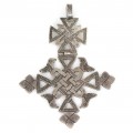 Veche amuletă coptică din argint gravat manual | Etiopia cca. 1940 - 1950