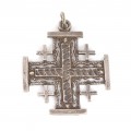Pandant Crucea Ierusalim din argint | manufactură de atelier israelian | cca. 1970