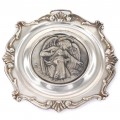 Iconiță din argint pentru expunere parietală | Îngerul păzitor  | Italia cca. 1950 -1960 