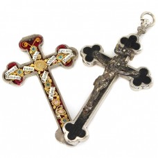 Crucifix relicvariu cu 10 moaște ale unor sfinți creștini | cca. 1920 - 1930 | Germania Crucifix relicvariu cu 10 moaște ale unor sfinți creștini | cca. 1920 - 1930 | Germania