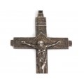 Pandant crucifix din argint stilizat în manieră heraldică scoțiană | atelier Ditta Fratelli Martino | cca. 1950 - 1960