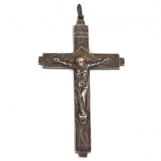 Pandant crucifix din argint stilizat în manieră heraldică scoțiană | atelier Ditta Fratelli Martino | cca. 1950 - 1960 Pandant crucifix din argint stilizat în manieră heraldică scoțiană | atelier Ditta Fratelli Martino | cca. 1950 - 1960