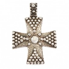 Pandant cruce bizantină din argint 950  | atelier Zolotas | Grecia Pandant cruce bizantină din argint 950  | atelier Zolotas | Grecia