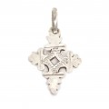 Vechi pandant cruce coptică | manufactură în argint | Etiopia
