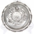 Vide-poche din argint decorat cu monedă 1 taler 1786 Frederich II al Prusiei | atelier Richard Garten | Germania cca. 1880 - 1890 