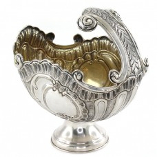 Centru de masă din argint inedit elaborat în manieră Nautilus și ornamentat în stil NeoRococo | atelier Hanau | cca. 1900 Centru de masă din argint inedit elaborat în manieră Nautilus și ornamentat în stil NeoRococo | atelier Hanau | cca. 1900