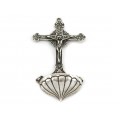 Crucifix din argint cu aspersorium pentru agheasmă | Italia | post-1969 