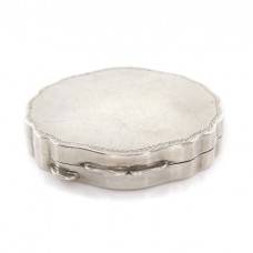 Cutiuță din argint pentru pastile sau creme |  interior aurit | Italia cca. 1960  Cutiuță din argint pentru pastile sau creme |  interior aurit | Italia cca. 1960