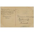 Carte poștală - felicitare pascală din anul 1912 colorizată manual | Christos a Înviat | studio Rotophot - Berlin