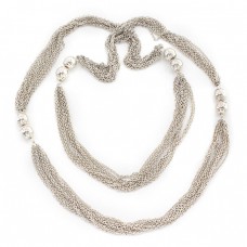 Rafinat colier multistrand din argint | atelier Frado di Domini Riccardo | Arezzo  anii 2000 Rafinat colier multistrand din argint | atelier Frado di Domini Riccardo | Arezzo  anii 2000