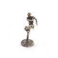 Miniaturi din argint cu tematică fotbalistică | Gheată de fotbal & jucător de fotbal | Italia