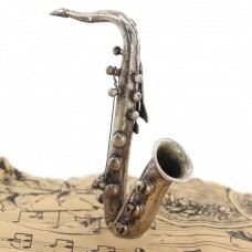 Miniatură saxofon din argint | manufactură de atelier Arezzo | Italia  cca. 1970 Miniatură saxofon din argint | manufactură de atelier Arezzo | Italia  cca. 1970