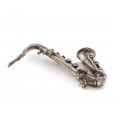Miniatură saxofon din argint | manufactură de atelier Arezzo | Italia  cca. 1970