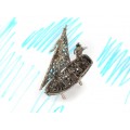 Miniaturi din argint cu tematică marină: velier si țestoasă