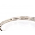 Brățară amuletică africană manufacturată în argint | Elephant hair bracelet | Kenya cca. 1970 - 1980