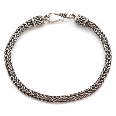 Brățară etnică balineză manufacturată în argint împletit | unisex |  Indonezia  Brățară etnică balineză manufacturată în argint împletit | unisex |  Indonezia
