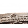 Veche brățară etnică magrebiană decorată prin filigranare și granulare manuală | argint | import colonial francez | Mantegazza & Bisceglia cca.1920 - 1930