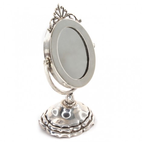 Oglindă miniaturală din argint pentru Casa Pâpușii | Italia