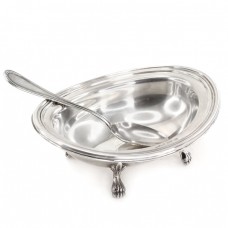 Serviciu din argint pentru sosuri și caviar format din bol și linguriță | atelier Greggio | cca. 1970 - 1980 Serviciu din argint pentru sosuri și caviar format din bol și linguriță | atelier Greggio | cca. 1970 - 1980