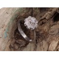 Inel de logodnă din aur alb 18k decorat cu diamante naturale 0.40 CTW | Italia