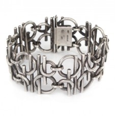Brățară chainmaille mid-century din argint | atelier Ottaviani | cca. 1950 -1960  Brățară chainmaille mid-century din argint | atelier Ottaviani | cca. 1950 -1960