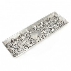 Vide-poche plumieră victoriană din argint sterling | atelier A & J. Zimmerman | Marea Britanie anul 1896 Vide-poche plumieră victoriană din argint sterling | atelier A & J. Zimmerman | Marea Britanie anul 1896