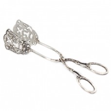 Clește din argint pentru servirea produselor de patiserie | Neo-rococo | Germania cca. 1900 -1930  Clește din argint pentru servirea produselor de patiserie | Neo-rococo | Germania cca. 1900 -1930