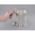 Impresionantă halbă William & Mary din argint sterling 1600 ml | atelier Cornelius Joshua Vander | Londra 1902