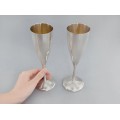 Pereche de cupe din argint  pentru șampanie | atelier Palermo | cca. 1970 - 1990
