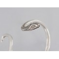 Brățară Art Deco din argint stilizată sub forma unui șarpe minoic  | semnată M V | cca. 1930