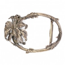 Pafta Art Nouveau din bronz parțial argintat | Franța cca. 1900 - 1910 Pafta Art Nouveau din bronz parțial argintat | Franța cca. 1900 - 1910