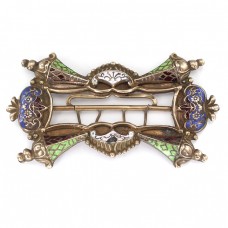 Paftă din bronz emailat elaboratâ în stil Louis Seize | Franța cca. 1850  Paftă din bronz emailat elaboratâ în stil Louis Seize | Franța cca. 1850