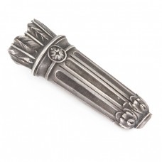 Broșă buchetieră victoriană Tussie Mussie din argint | manufactură de atelier francez | cca. 1880 Broșă buchetieră victoriană Tussie Mussie din argint | manufactură de atelier francez | cca. 1880