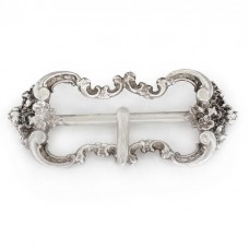 Veche pafta din argint elaborată în stil Rococo | Franța cca. 1850 Veche pafta din argint elaborată în stil Rococo | Franța cca. 1850