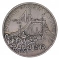 Medalie din argint 100 ani de la Intrarea Armatei Române în Budapesta | tiraj 100 exemplare | Monetăria Statului 2019
