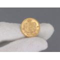Monedă 20 lei 1890 aur 22 K " PATRIA și DREPTUL MEU " Carol I | stare de conservare aUNC
