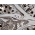 Opulentă broșă cinetică din argint decorată cu suită de cristale Swarovski | Austria anii 2000