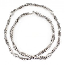 Colier - brățară contemporary multistrand din argint rodinat | Germania  Colier - brățară contemporary multistrand din argint rodinat | Germania