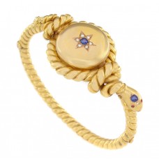 Brățară victoriană din aur 14 k | Eternal Love | perle naturale, safire & rubine de sinteză | Marea Britanie cca.1860 Brățară victoriană din aur 14 k | Eternal Love | perle naturale, safire & rubine de sinteză | Marea Britanie cca.1860