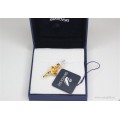 brosa Swarovski " Rose" gold plated 22 K. new old stock!