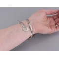 Brățară statement mexicană din argint | Azteca Arm Cuff |  cca. 1990