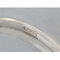 Spectaculos inel statement modernist din argint decorat cu perle naturale de cultură 