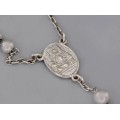 Colier rozariu unisex din argint 925 | Italia cca.1980