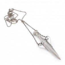 Colier din argint accesorizat cu un flacon pentru parfum stilizat sub foma unei amfore | Italia cca.1980 Colier din argint accesorizat cu un flacon pentru parfum stilizat sub foma unei amfore | Italia cca.1980